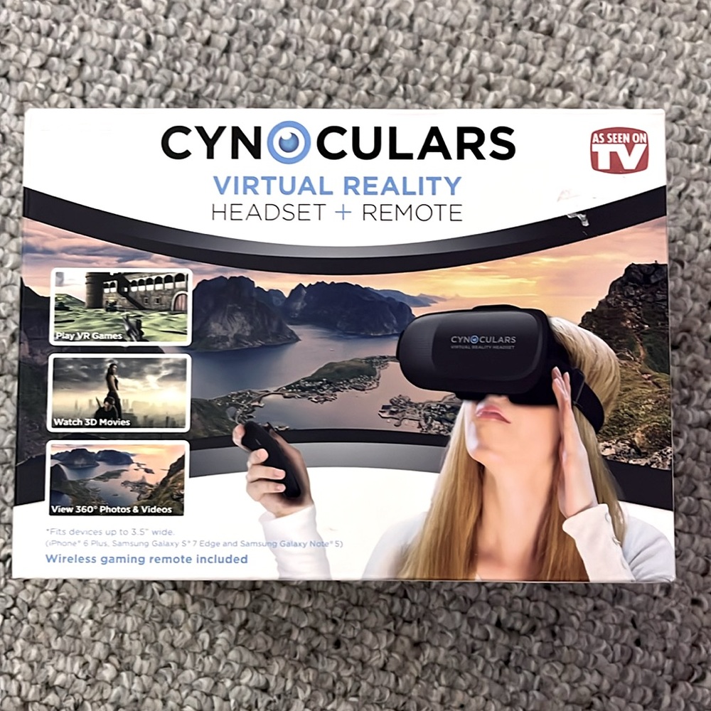 Cynoculars Virtual Reality Headset + Remote